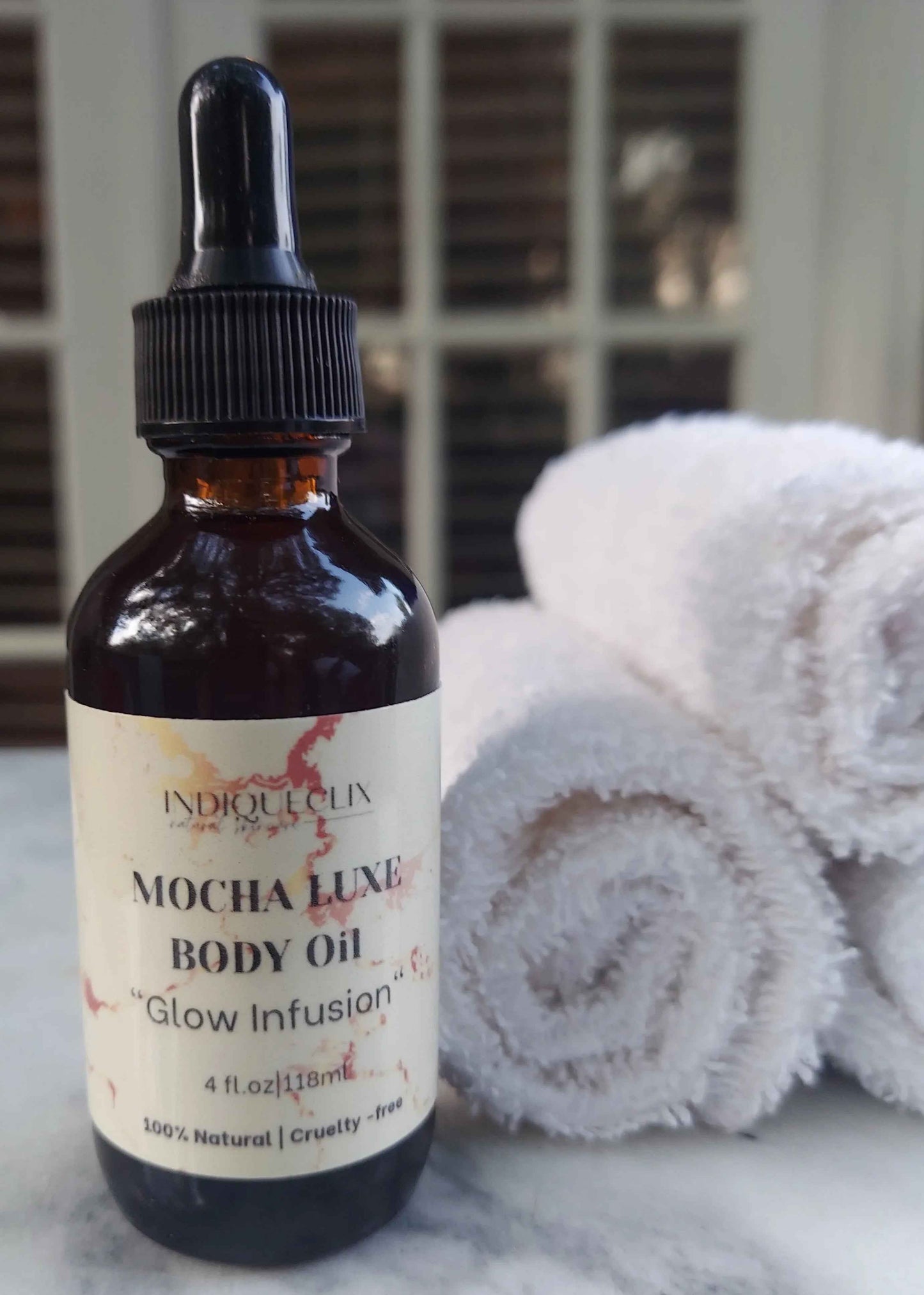Mocha Luxe — Hydrating Body Oil for Dark Skin - IndiqueClix Natural Skincare 